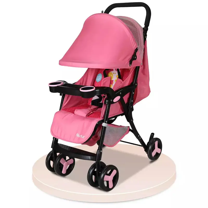 Nurtur Ryder Lightweight Travel Stroller – Pink 1