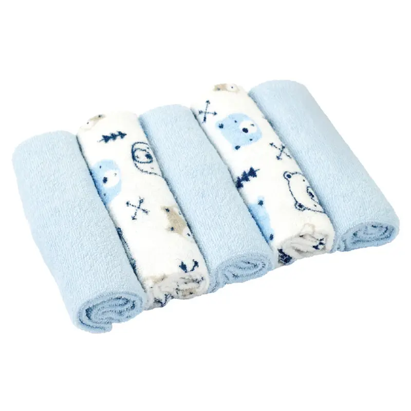 Nurtur Soft Cotton-Blend Baby Washcloths – 5-Pack (M1) 1