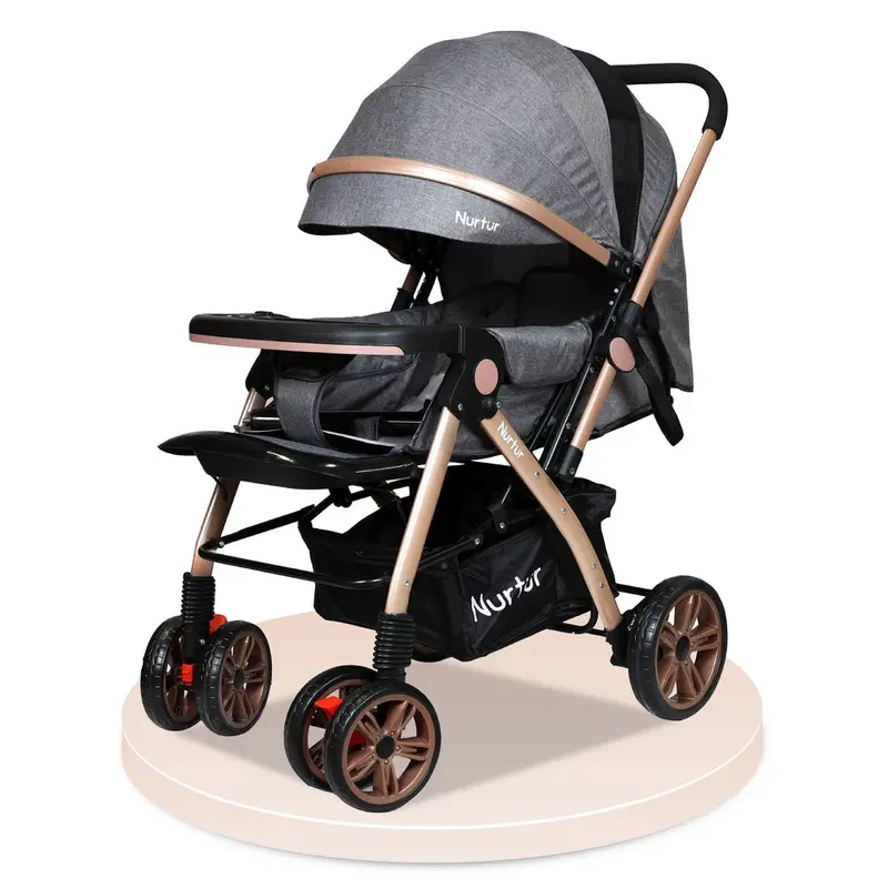 Nurtur Wilder Reversible Travel Stroller – Grey 1