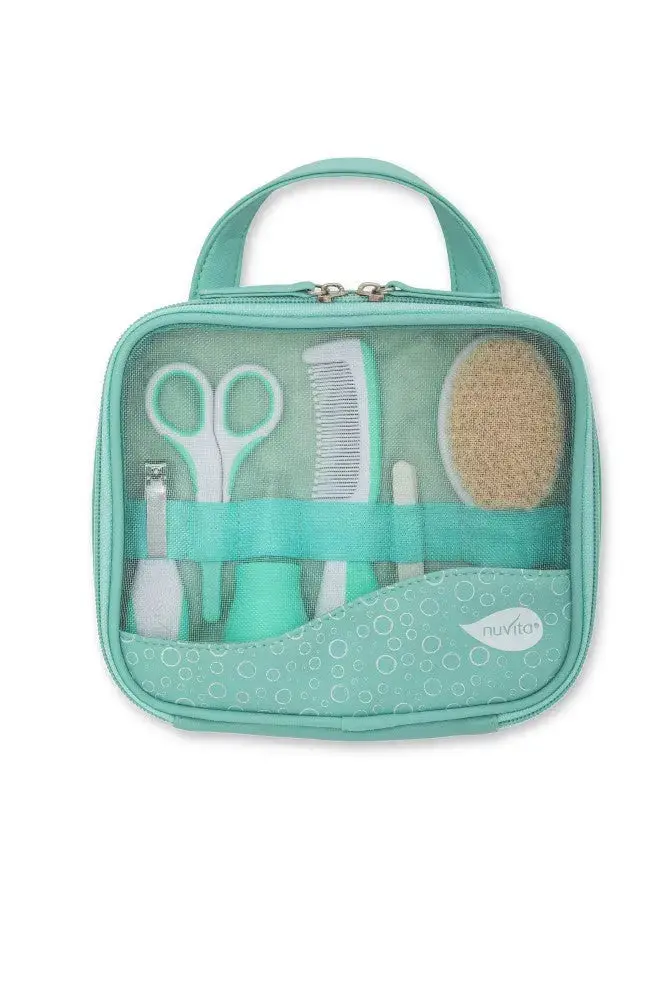 Nuvita 1146 All-In-One Baby Care Kit – 14-Piece Essential Nursery Set In Green 1