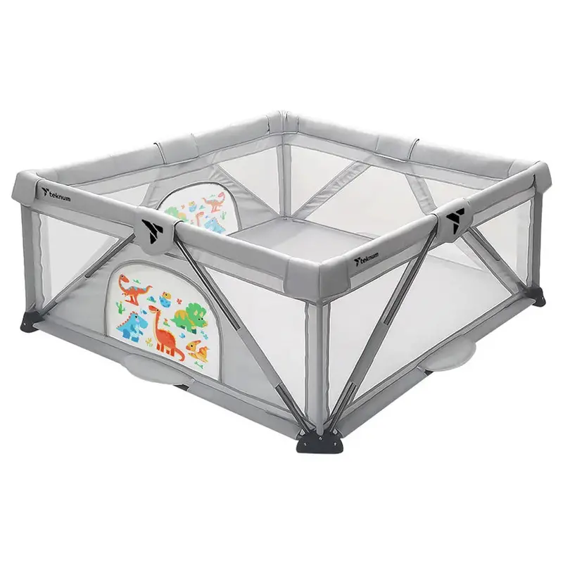 One-Touch Foldable Playpen – Quick-Setup Safe Play Area By Teknum 1