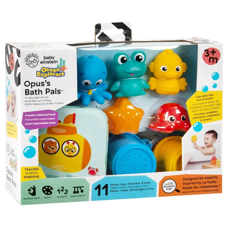 Opus Bath Pals 11-Piece Interactive Bath Time Toy Collection 1
