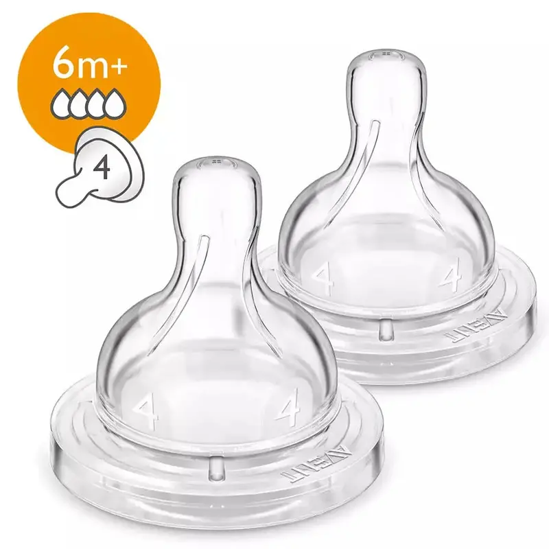 Philips Avent Airflex Silicone Teats With 4 Air Vents (Pack Of 2) 1