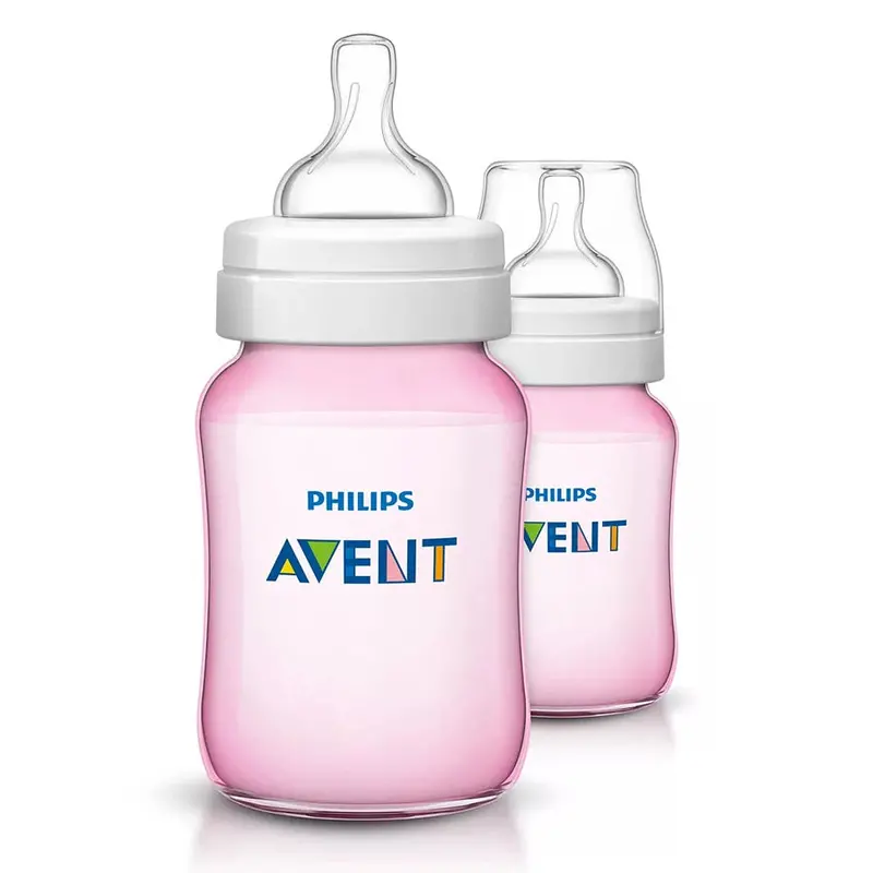 Philips Avent Classic Plus Bottle – Pink Pack (2 × 260 Ml) 1