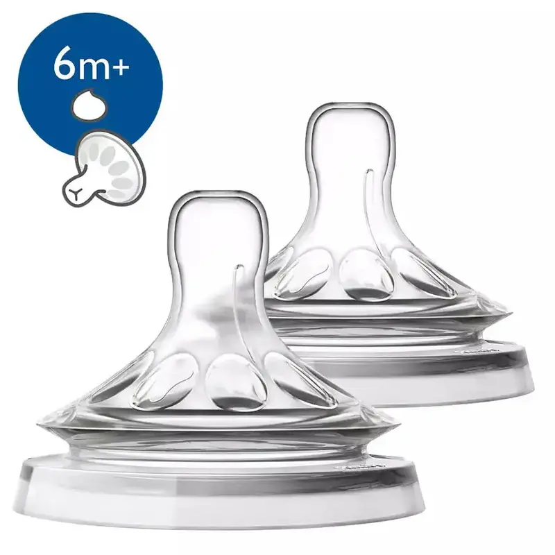 Philips Avent Natural 2.0 Thick-Feed Teats – For Thicker Liquids, 2-Pack (Scf046/27) 1