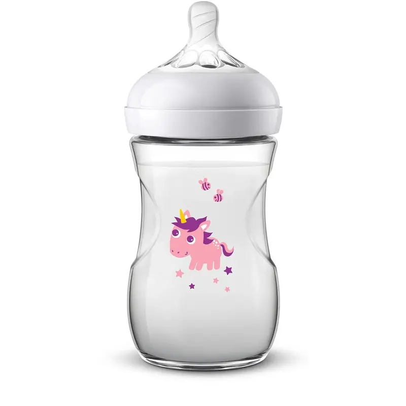 Philips Avent Natural 2.0 Unicorn Bottle – 260Ml, Playful Design (Scf070/25) 1