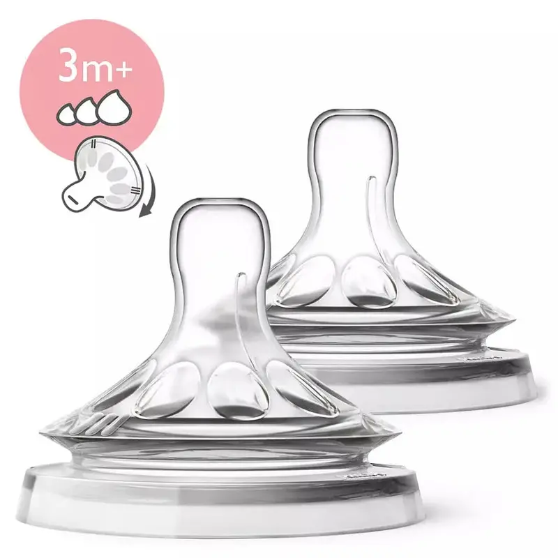 Philips Avent Natural 2.0 Variable-Flow Nipples – 2-Pack (Scf045/27) 1