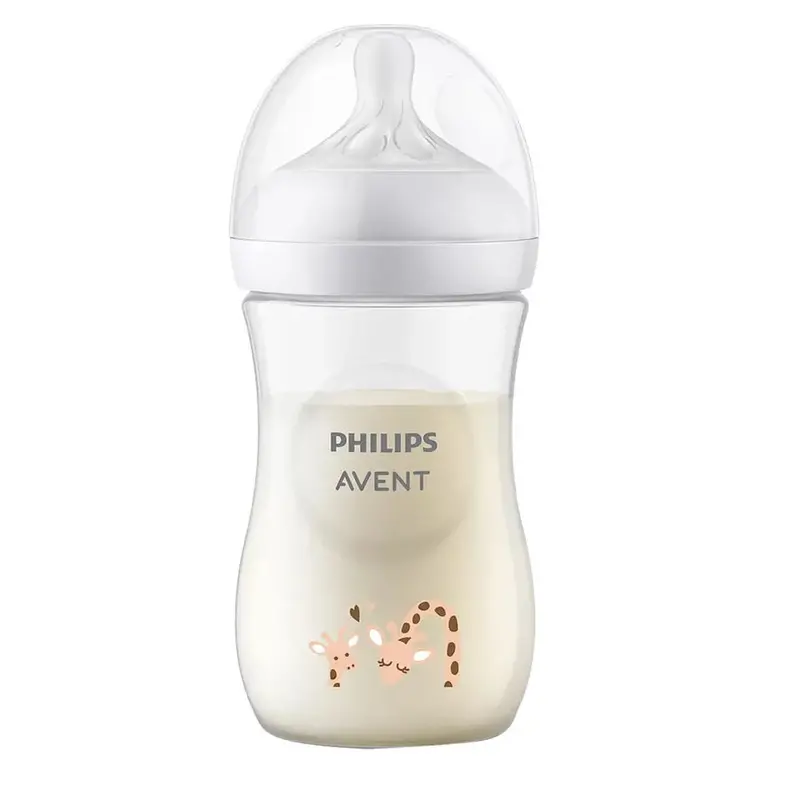 Philips Avent Natural 3.0 Giraffe-Design Baby Bottle – 260Ml 1