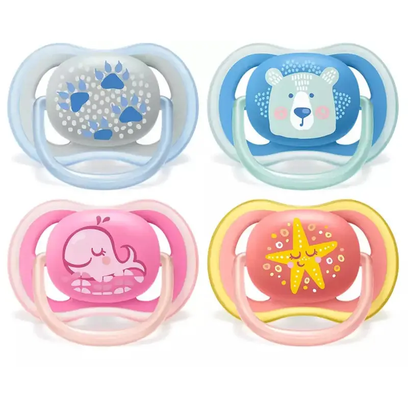 Philips Avent Ultra Air Freeflow Soother For 6–18 Months – Assorted Deco Designs, 2-Pack (Scf085/06) 1