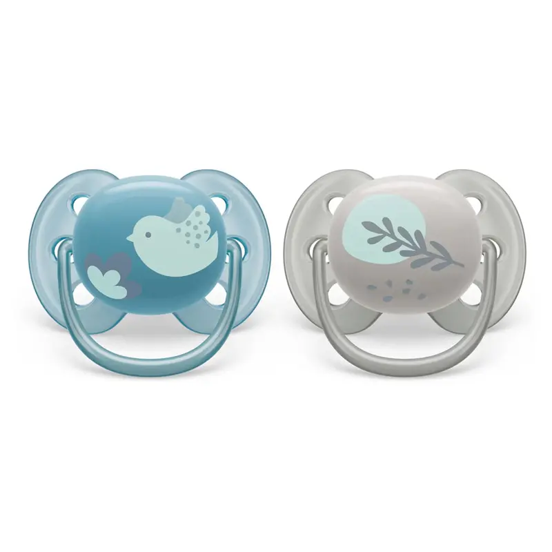Philips Avent Ultra Soft Pacifier – 6–18 Months, Boy Style (2-Pack) 1