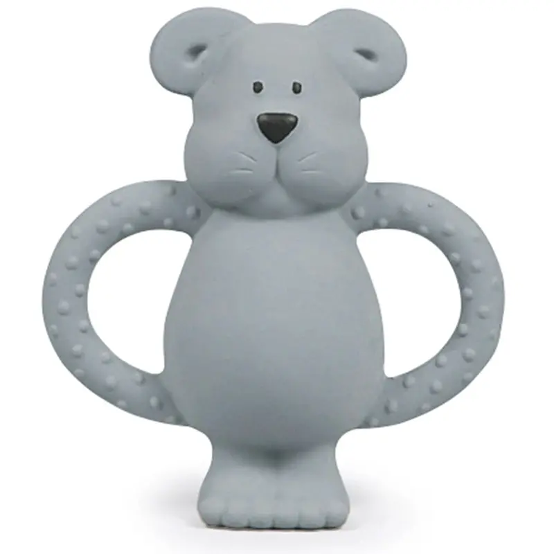 Pippeta Blue Albert Bear Natural Rubber Teething Ring 1