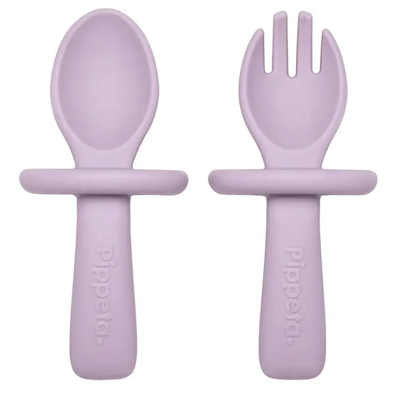 Pippeta Lilac First Learning Spoon And Fork Set 1