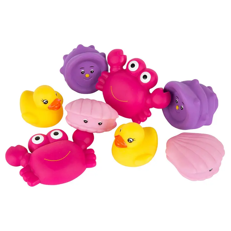 Playgro Pink Floating Sea Friends Bath Toy Set 1