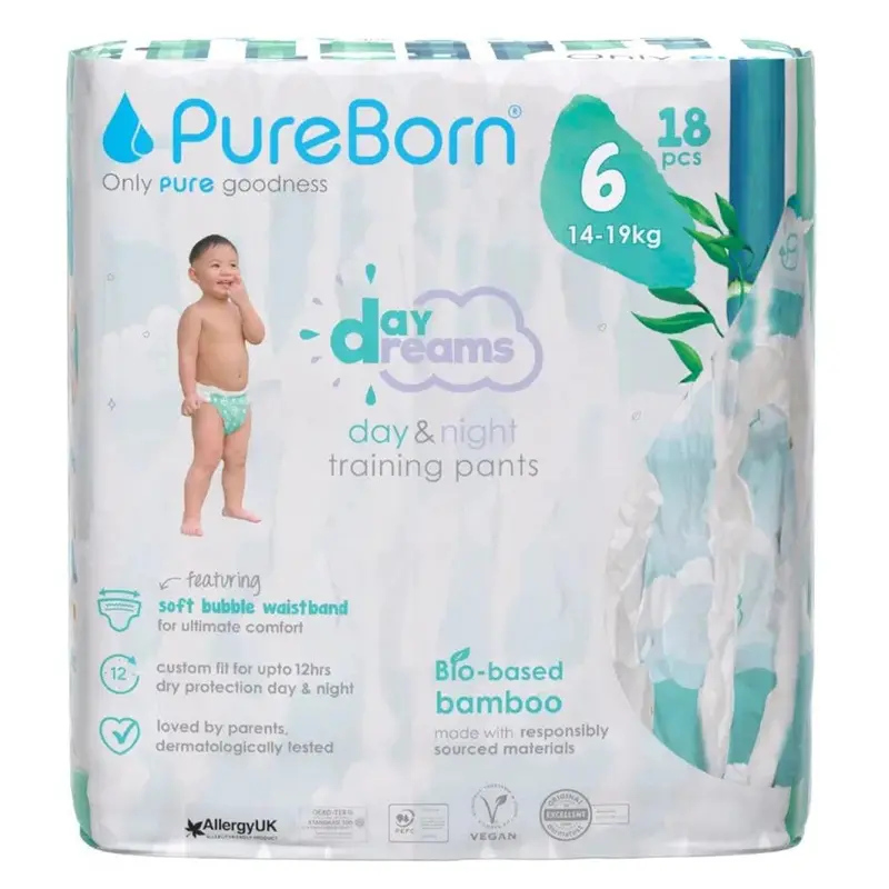 Pureborn Day & Night Training Pants – Size 6 (15 Kg, ~18 Months) 1