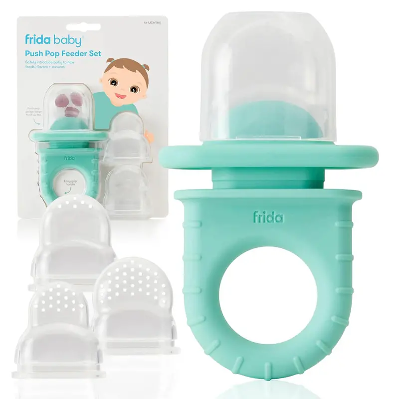 Push Pop Feeder Set – 3-Piece With Vibrant Teal Tips 1