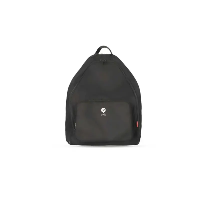Qplay Airo Stroller Backpack — Sleek Black Design 1