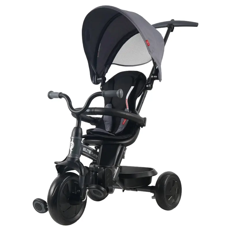 Qplay Elite Platinum 6-In-1 Adjustable Tricycle For Toddlers – Grey 1