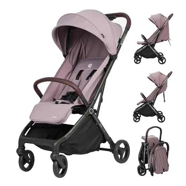 Qplay Grav Ultra-Lightweight Stroller – One-Hand Fold, Newborn Ready (Purple) 1
