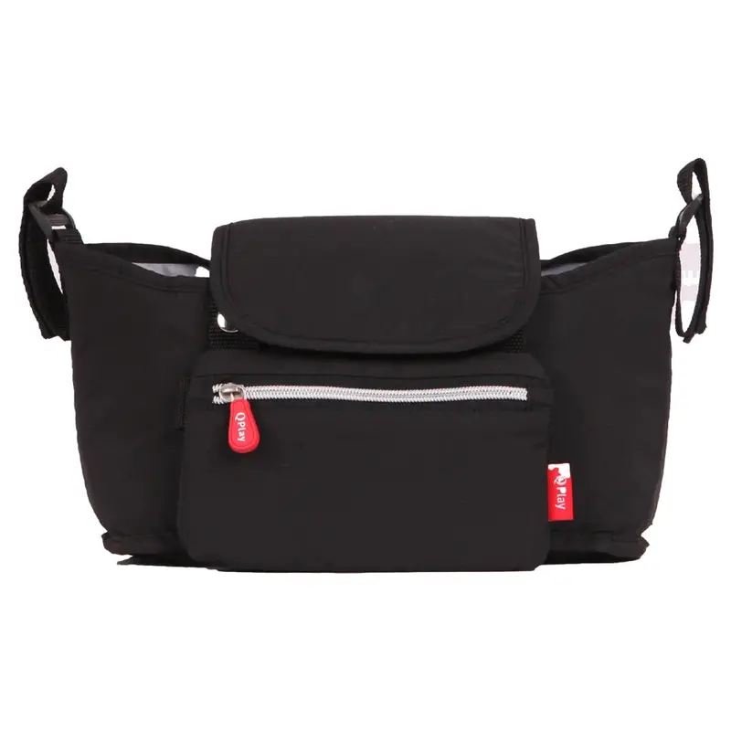 Qplay Tricycle & Pushcart 2-In-1 Organizer – Black Multi-Functional Transport System 1