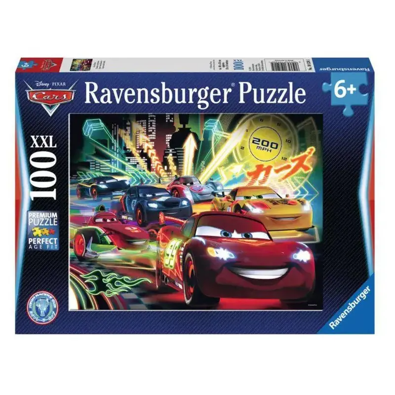 Ravensburger Disney Pixar Cars Neon Xxl Kids Jigsaw Puzzle (100 Pcs) 1