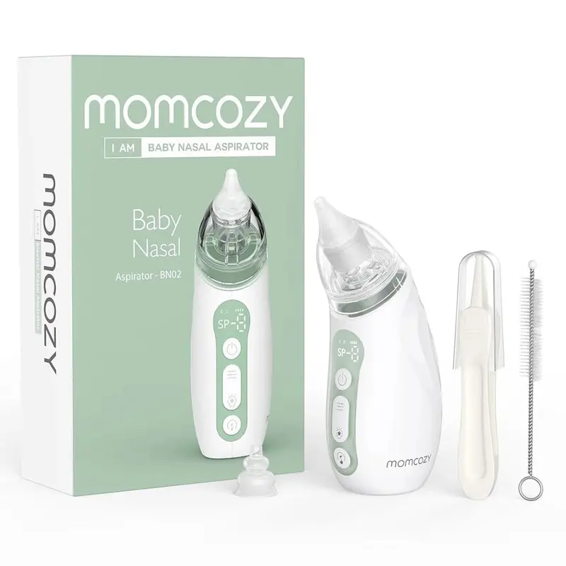 Rechargeable Baby Nasal Aspirator With Led Light & Soothing Music – Momcozy 1
