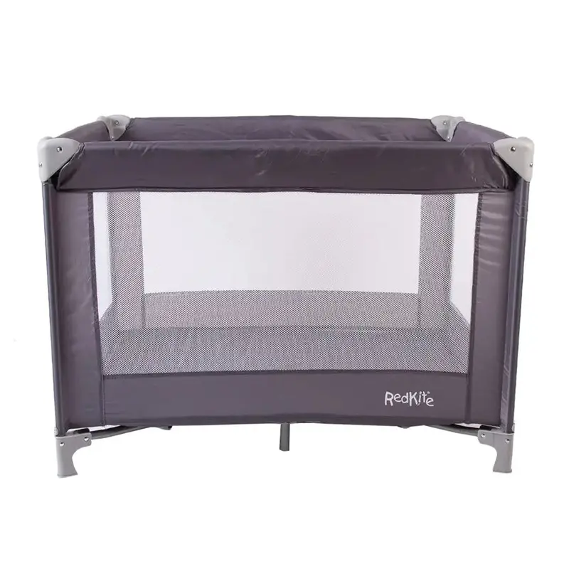 Redkite Sleeptight Travel Cot With Compact Fold – Grey 1