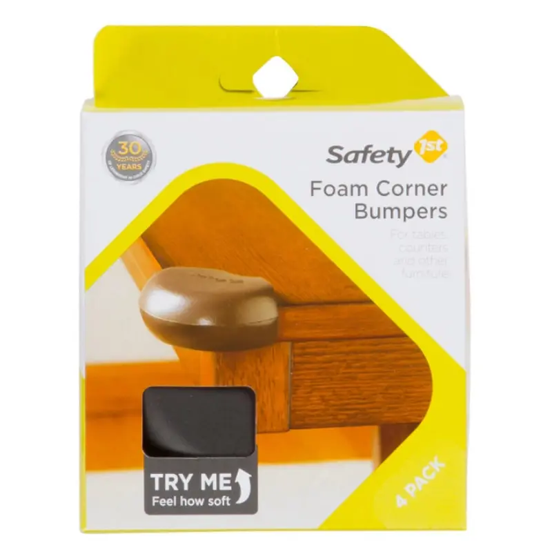Safety 1St Foam Corner Protectors – Espresso-Colored Edge Cushions 1