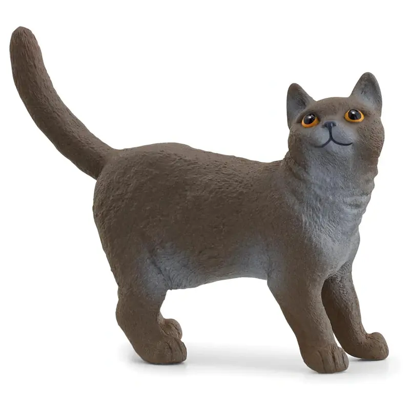 Schleich Farm World British Shorthair Cat Figurine 1