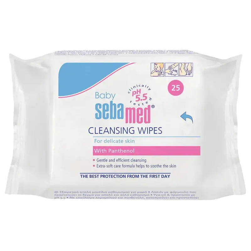Sebamed Baby Cleansing Wipes With Panthenol – 25 Count, Soothing & Replenishing 1