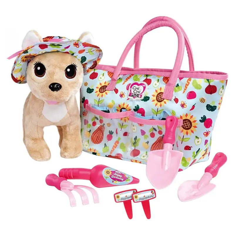 Simba Chi Chi Love Gardening-Themed Plush Dog Set – 8-Piece Mascot Collection 1