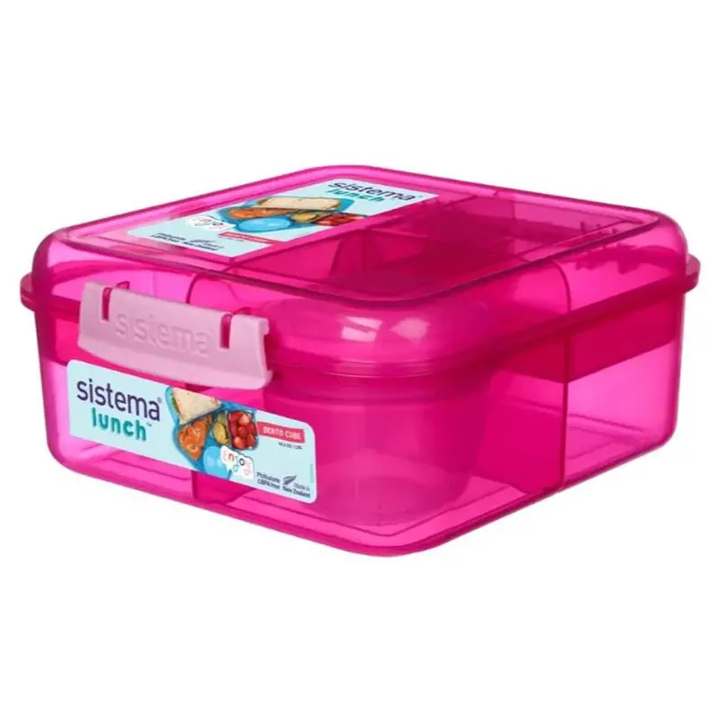 Sistema Bento Cube Lunch Box – 1.25L, Stackable & Leak-Resistant 1