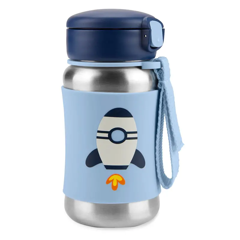 Skip Hop Spark Style Straw Bottle – Rocket Design 1