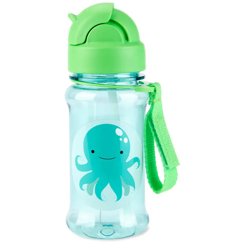Skip Hop Zoo Octopus Reusable Straw Bottle 1