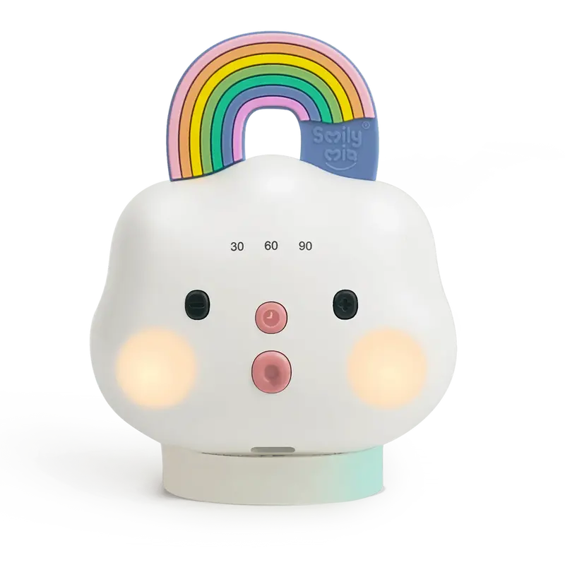 Smily Mia Rainbow Cloud Portable White Noise Machine – Cordless Sleep Aid 1