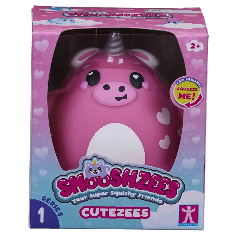 Smooshzees Cutezees Unicorn – 3.5" Petite Plush In Scarlet Tone 1