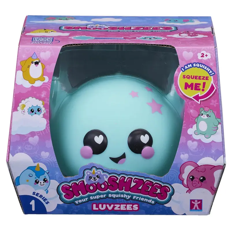 Smooshzees Luvzees Axolotl – 4.5" Cute Aquatic Plush In Noodle Design 1