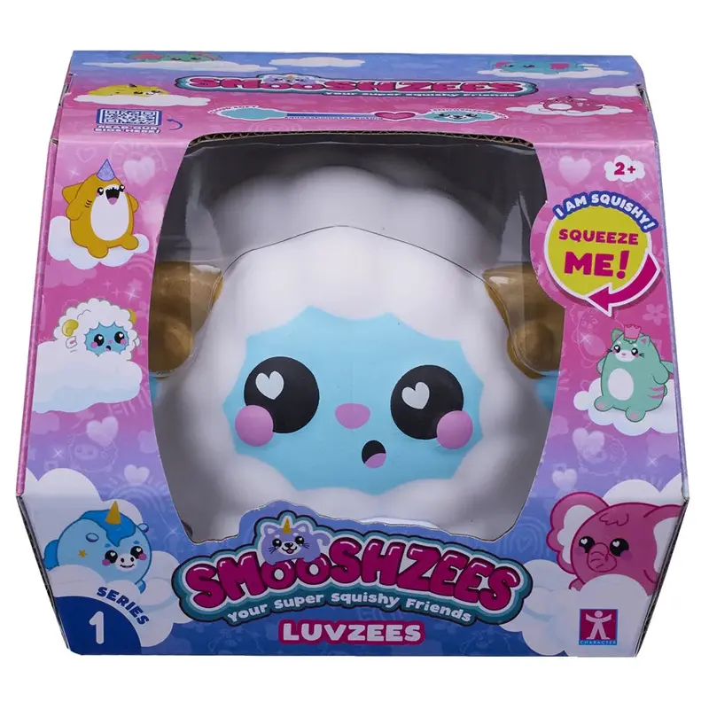 Smooshzees Luvzees Sheep – 4.5" Mini Plush In Bleepo Color Scheme 1