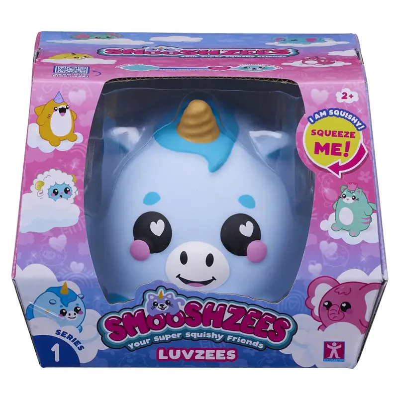 Smooshzees Luvzees Unicorn – 4.5" Glittery Boltz-Style Plush 1