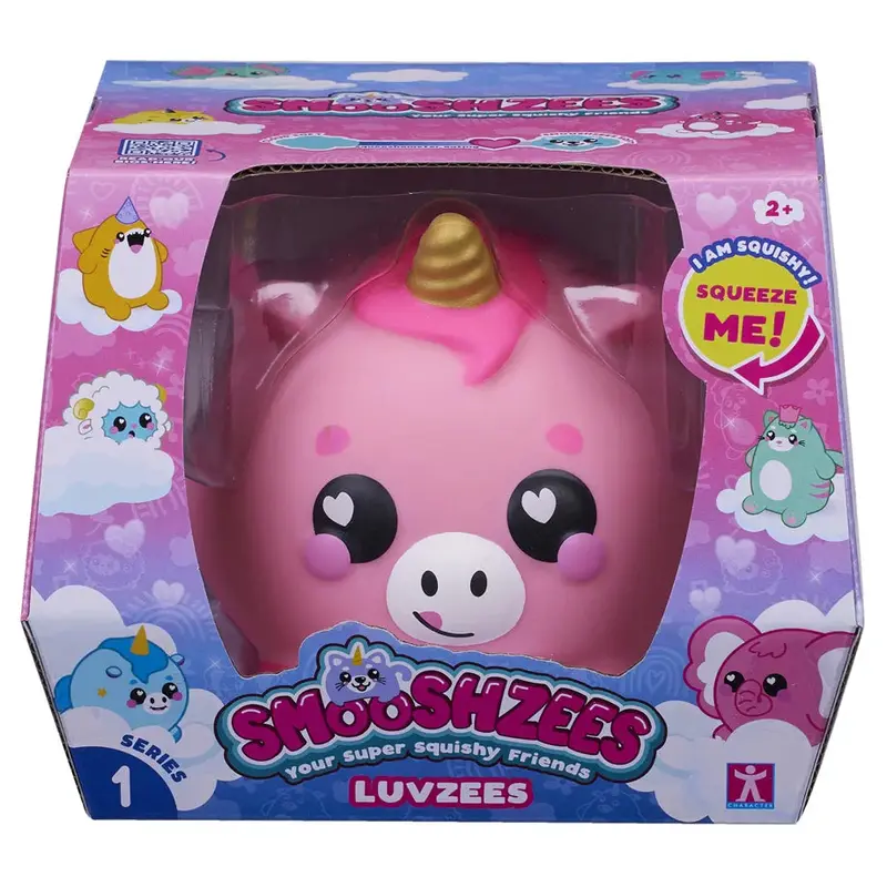 Smooshzees Luvzees Unicorn – 4.5" Sparkly Zappy-Themed Plush 1