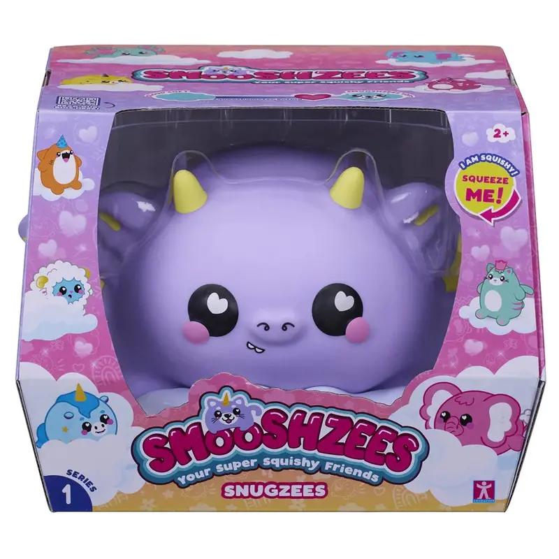 Smooshzees Snugzees Dragon – 6.8" Plush Toy In Puffin Colorway 1