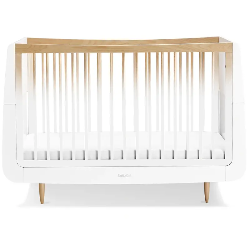 Snuzkot Skandi Cot Bed With Ombre Finish – Convertible Nursery Bed 1