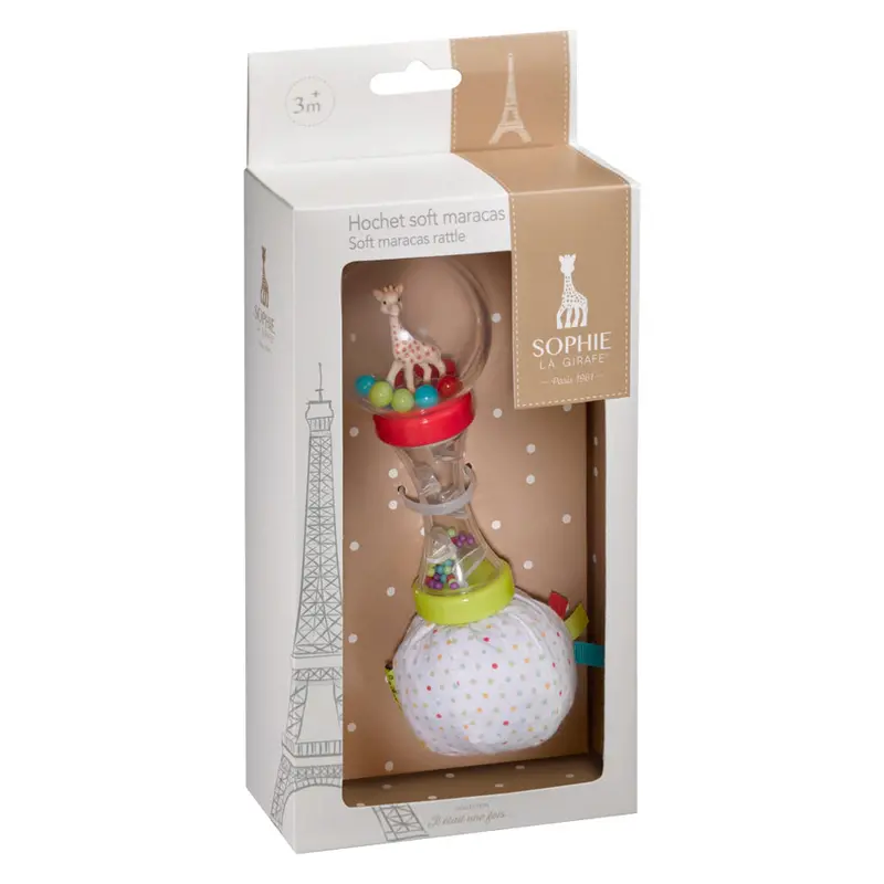Sophie La Girafe Soft Maracas Rattle — Gentle Sound & Vibrant Colors 1