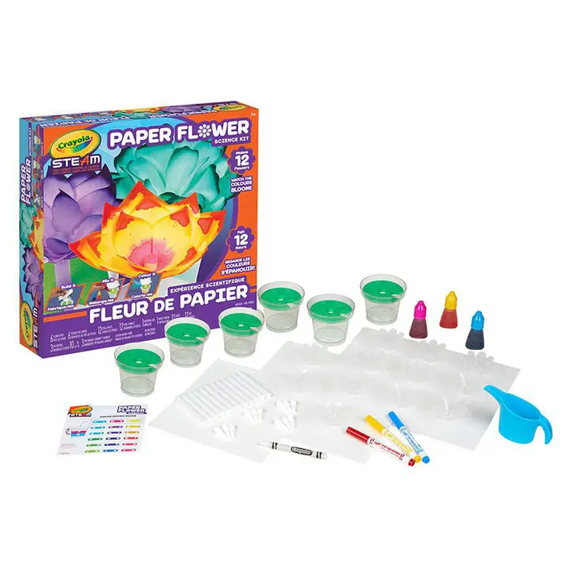Steam Paper Flower Science Kit – Botany-Inspired Craft & Learning Set (Crayola) 1