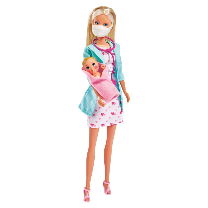 Steffi Love Color-Changing Baby Doctor Doll Set – 11.4 Inches 1