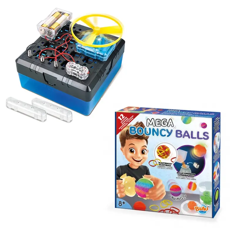 Stem-Themed Flying Disc And Super Bouncy Ball Experiment Kit For Ages 8+ 1