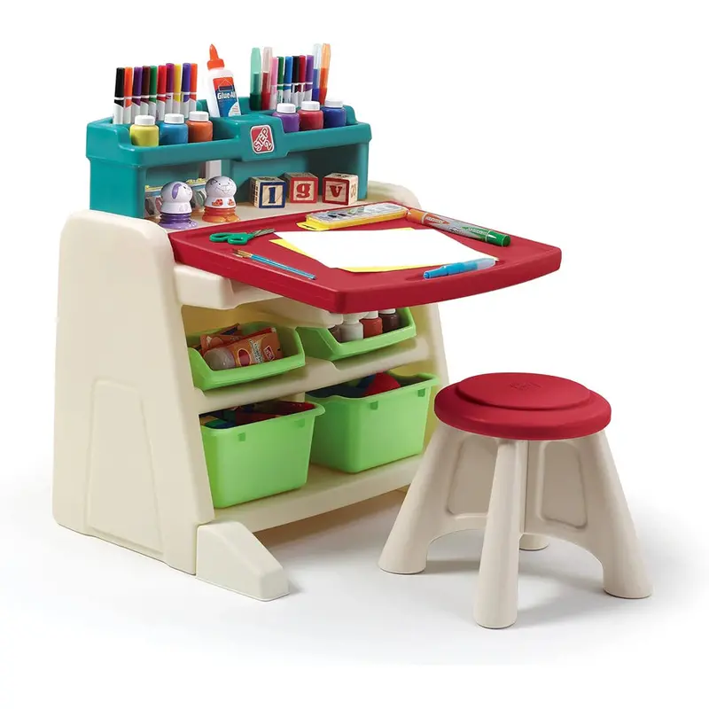 Step2 Flip-Doodle Easel Desk With Matching Stool 1