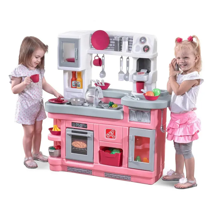 Step2 Love To Entertain Kitchen – Pink Pretend Play Cooking Center 1