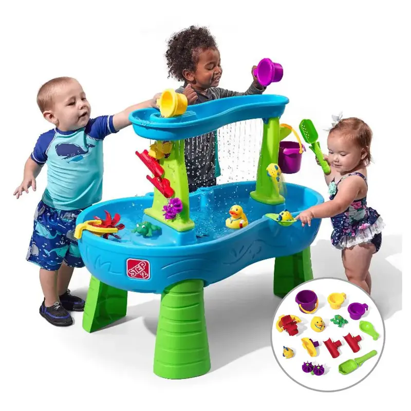 Step2 Rain Showers Splash Pond – Interactive Water Play Table With Rain Effect 1
