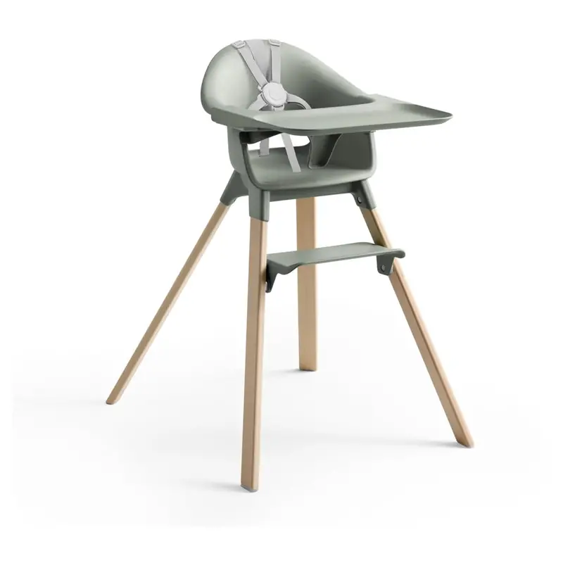 Stokke Clikk Adjustable High Chair – Glacier Green 1