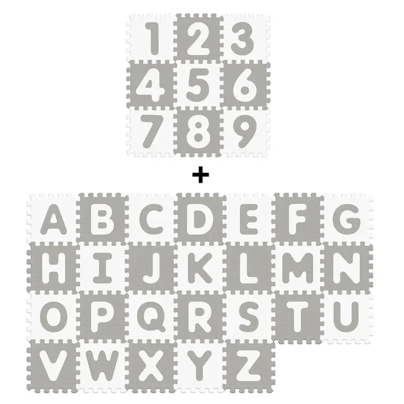 Sunta Antibacterial Alphabet & Number Foam Floor Puzzle – 35 Pieces 1